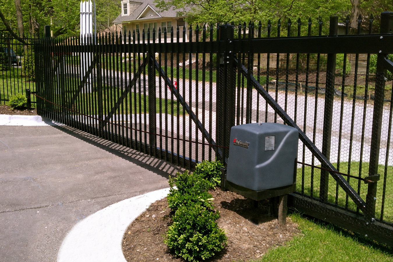 Automatic gate installation